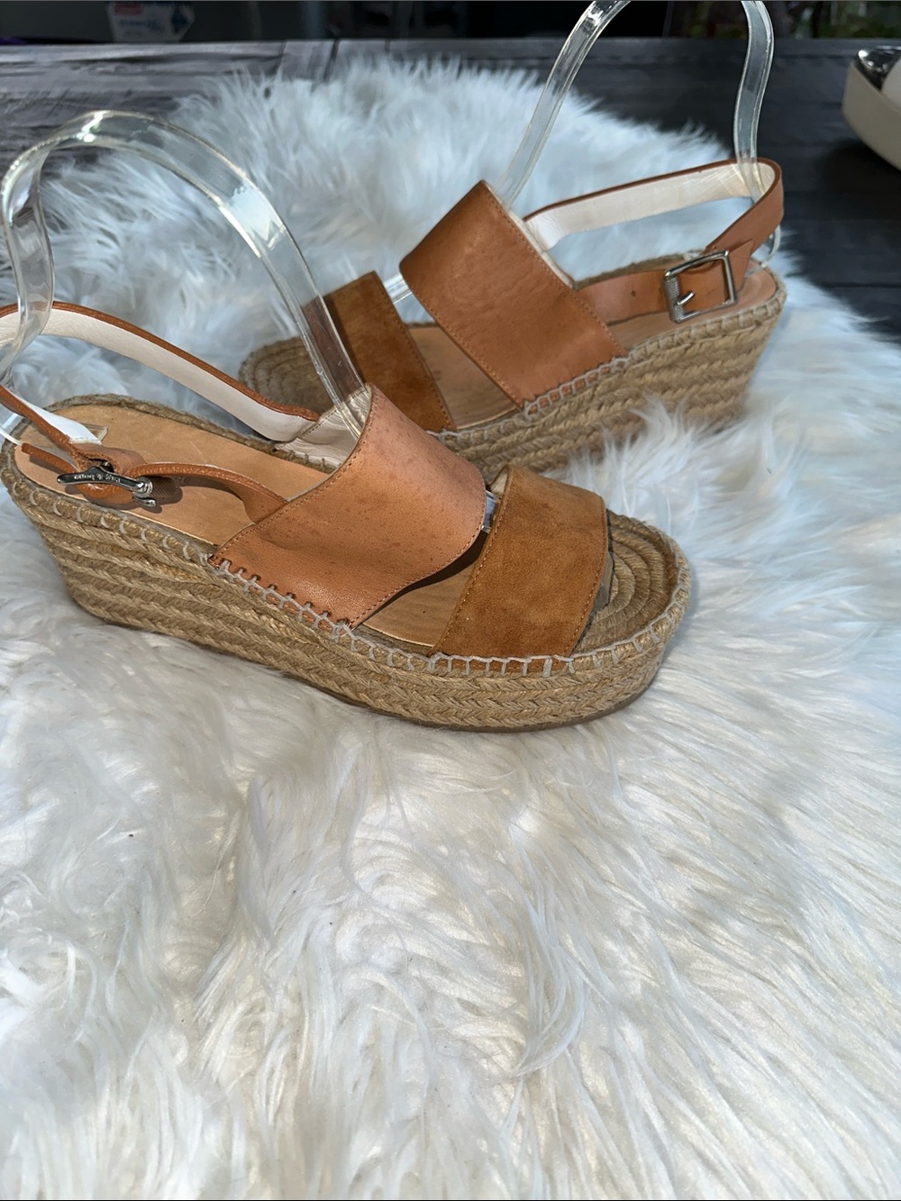 Rag & Bone Edie Leather, Suede Wedge Espadrille